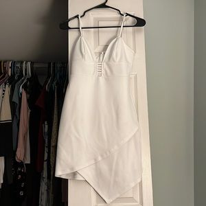 Lulus white mini dress size small. Stretchy material